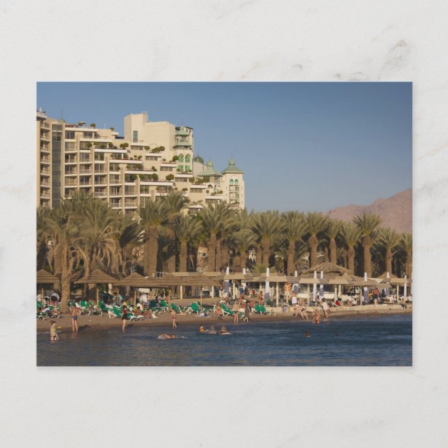 Carte Postale Israël, le Negev, Eilat, le bord de mer Rouge (Devant)