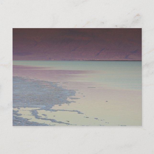 Carte Postale Israël, mer Morte, Ein Bokek, mer Morte, crépuscul (Devant)
