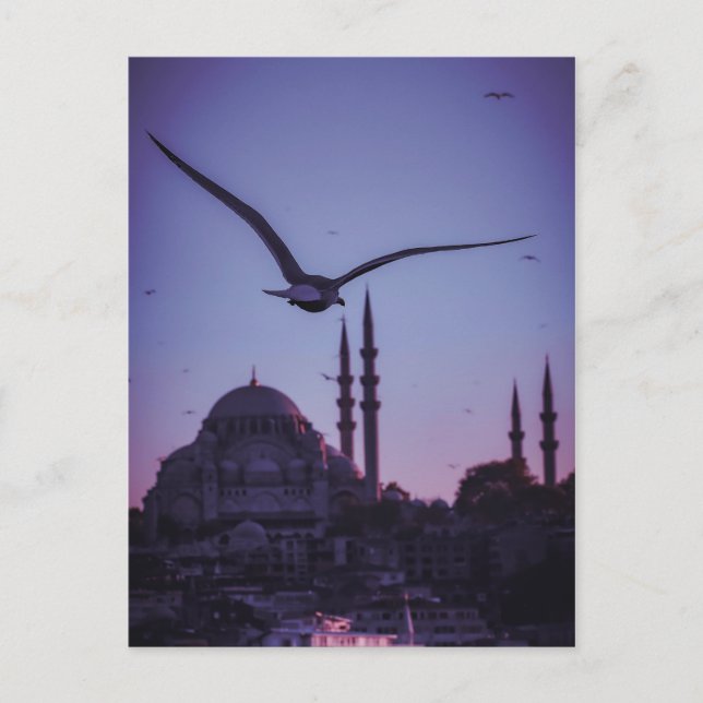 Carte Postale Istambul At Sunset. (Devant)