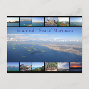 Carte Postale Istanbul - mer de Marmara avec prince Islands
