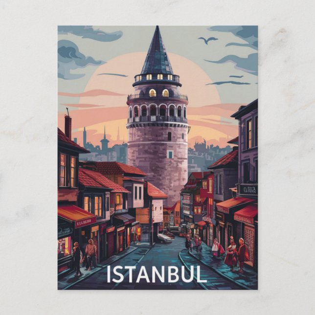 Carte Postale Istanbul, rue Turquie (Devant)