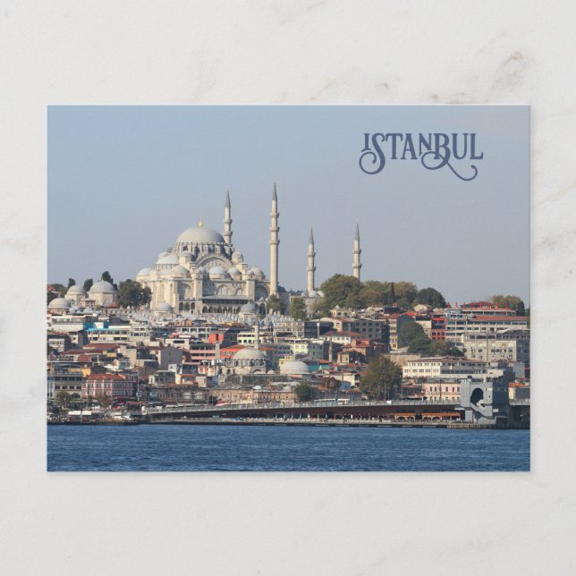 Carte postale Istanbul texte personnalisé (Devant)