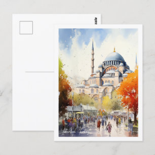 Carte Postale Istanbul Turquie célèbre Travel Place