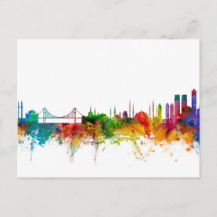 Carte Postale Istanbul Turquie Skyline