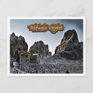 Carte Postale IT Italie - hutte alpine Alimonta - Dolomiti -
