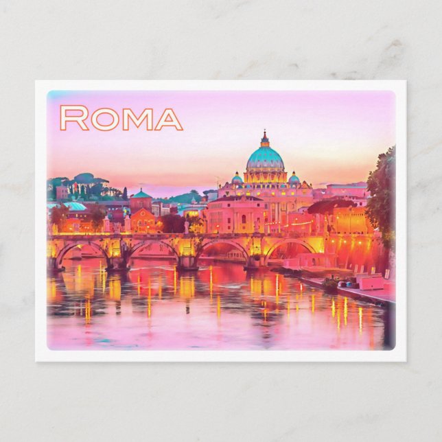 Carte Postale IT Italie - Italia - Roma - Panorama (Devant)