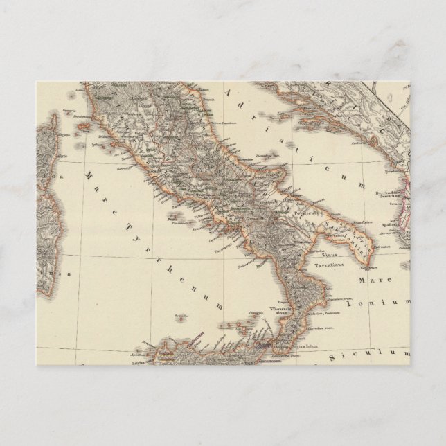 Carte Postale Italia, Gallia Levante, Illyricum, Sicilia (Devant)