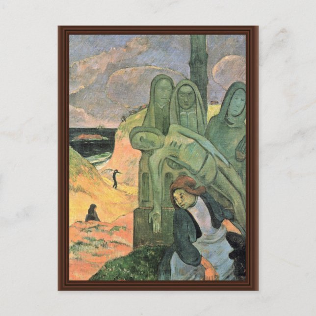 Carte Postale Italiano : Calvario Breton (Il Cristo Verde), (Devant)