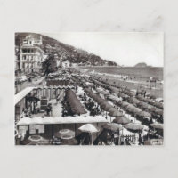 Italie, Alassio, Parasols sur la plage