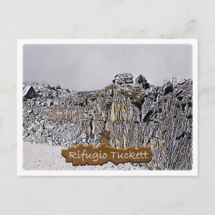Carte Postale Italie - cabane alpine Tuckett - Dolomiti -