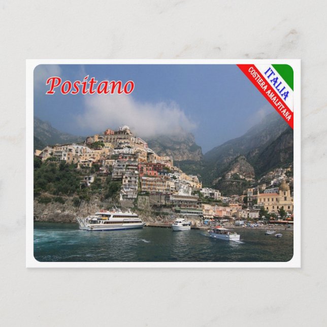 Carte Postale Italie - Campanie - Côte d'Amalfi - Positano - (Devant)