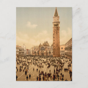 Carte Postale Italie Concert St Marks Place Venise Voyage 