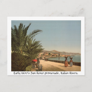Carte Postale Italie du début des années 1900, Promenade à San R