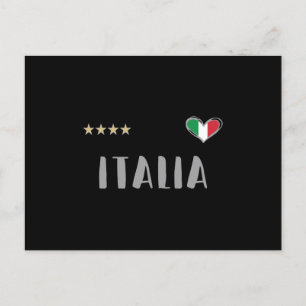 Carte Postale Italie Football Fan Shirt Drapeau