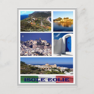 Carte Postale Italie - Îles Éoliennes - Mosaïque -