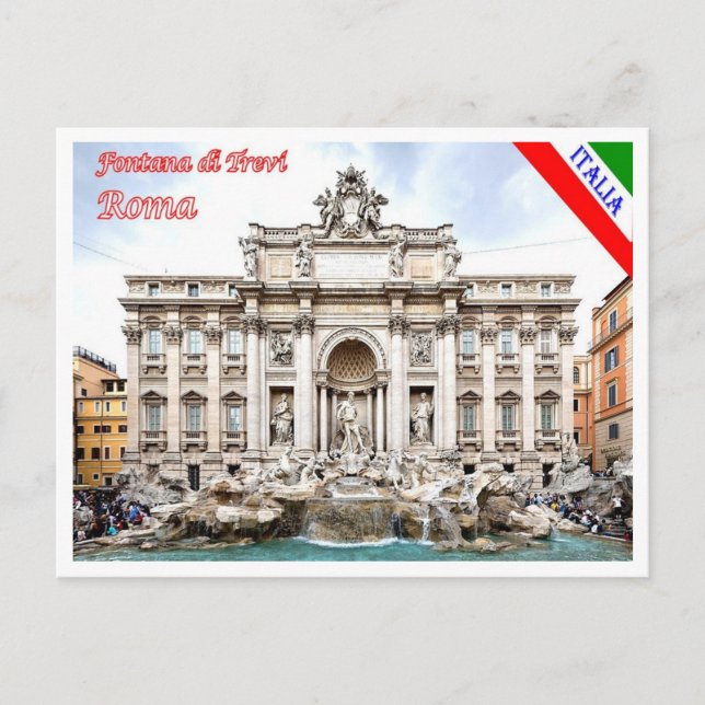 Carte Postale Italie - Latium - Rome - Fontaine de Trevi - (Devant)