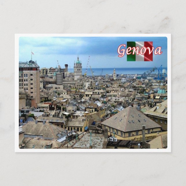 Carte Postale Italie - Ligurie - Gênes - Centre-ville - (Devant)