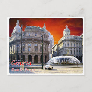 Carte Postale Italie - Ligurie - Gênes - Piazza Ferrari -
