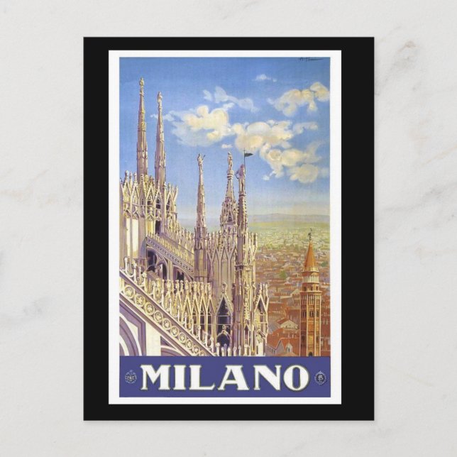 Carte Postale Italie Milan Assisi Napoli Vérone San Remo (Devant)