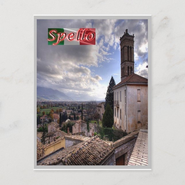 Carte Postale Italie - Ombrie - Spello - (Devant)
