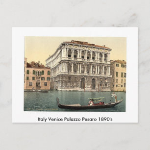Carte Postale Italie Palazzo Pesaro de Venise 1890