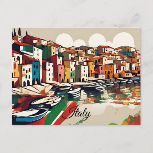 Carte Postale Italie pittoresque Côte Méditerranéenne Couleurs D