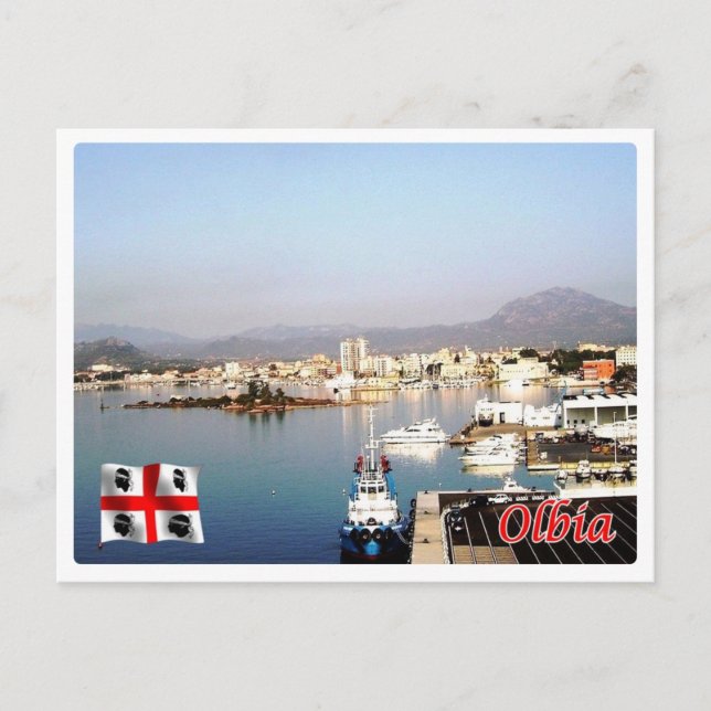 Carte Postale Italie - Sardaigne - Olbia - Vieux-Port - (Devant)