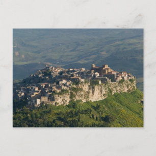 Carte Postale Italie, Sicile, Enna, Calascibetta, Vue matinale 2