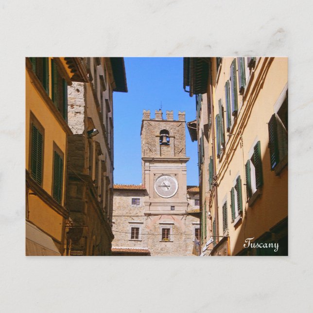 Carte Postale Italie Toscane Cortona. Hôtel de ville. (Devant)