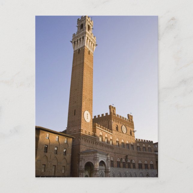 Carte Postale Italie, Toscane, Sienne. Torre del Mangia sur (Devant)