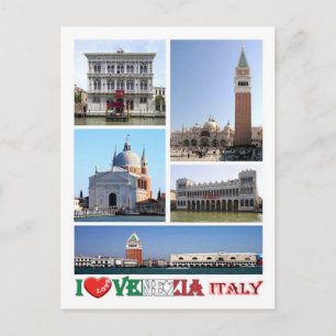 Carte Postale Italie - Venise - Amour -