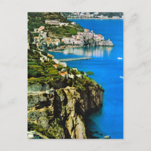 Carte Postale Italie vintage, côte amalfitaine