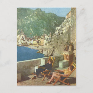 Carte Postale Italie vintage, côte amalfitaine années 1930