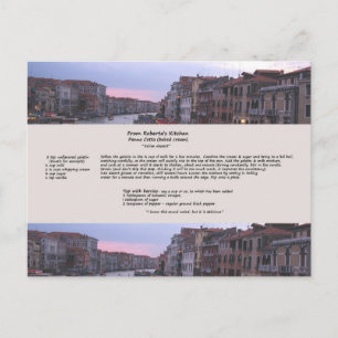 Carte postale Italienne Dessert Recette