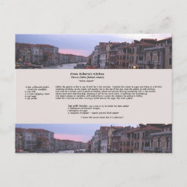 Carte postale Italienne Dessert Recette
