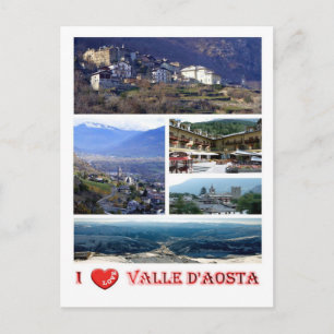 Carte Postale Italy - Aosta Valley - I Love -