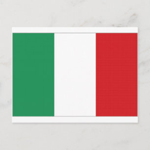 Carte Postale Italy National Flag