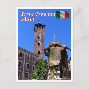 Carte Postale Italy - Piedmont - Asti - Troyana Tower -