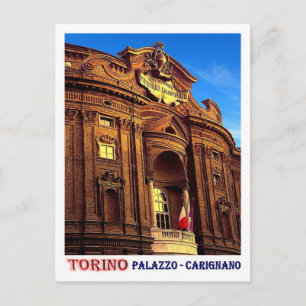 Carte Postale Italy - Piedmont - Torino - Carignano Palace -