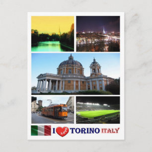 Carte Postale Italy - Piedmont - Torino - I Love -