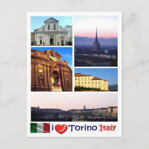 Carte Postale Italy - Piedmont - Torino - I Love -
