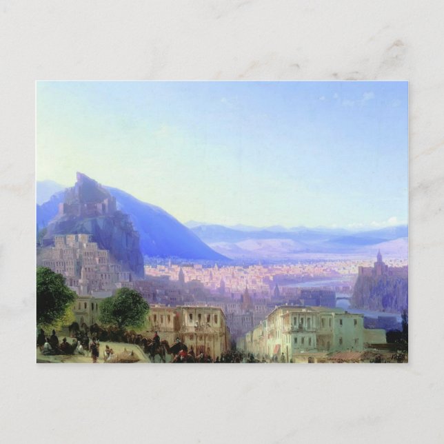 Carte Postale Ivan Aivazovsky - Vue de Tiflis (Devant)