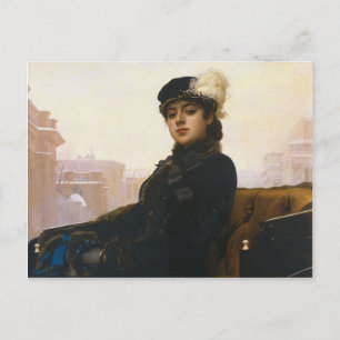 Carte Postale Ivan Kramskoi - Portrait d'une femme inconnue