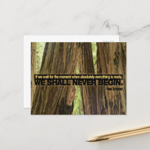 Carte Postale Ivan Turgenev Citation Inspirationnelle "Prêt"