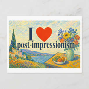 Carte Postale "J'[Aime] le post-impressionnisme"