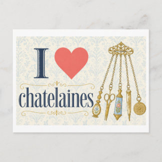 Carte Postale "J'[aime] les chatelaines"