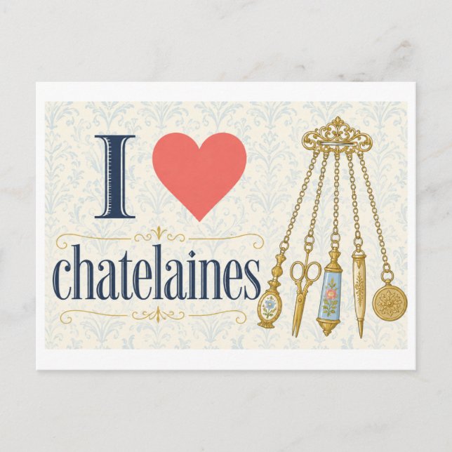 Carte Postale "J'[aime] les chatelaines" (Devant)