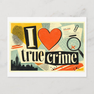 Carte Postale "J'[Aime] les Faits Divers"