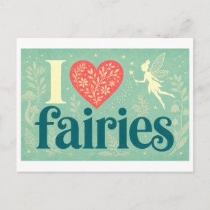 Carte Postale "J'[Aime] les Fées"
