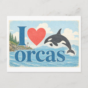 Carte Postale "J'[Aime] les orques"
